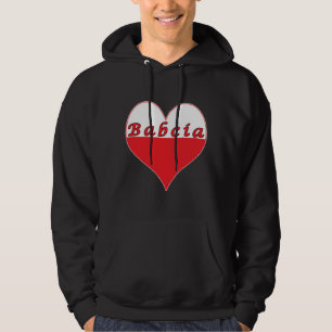 Sudadera Babcia Corazón Polaco
