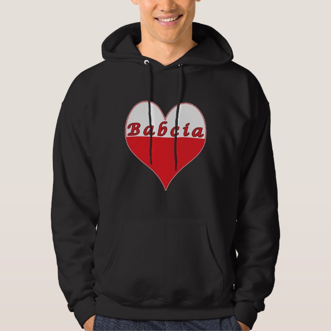 Sudadera Babcia Corazón Polaco (Anverso)