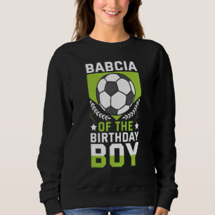 Sudadera Babcia Del Equipo Bday Del Jugador De Fútbol De Cu