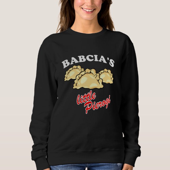 Sudadera Babcias Little Pierogi Polska Food Polska (Anverso)