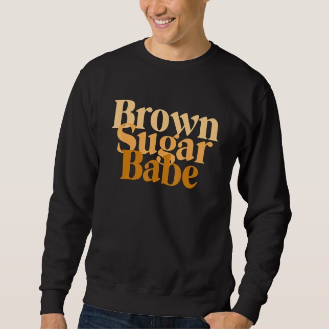 Sudadera Babe de azúcar marrón Orgullosa Orgullo africano d (Anverso)