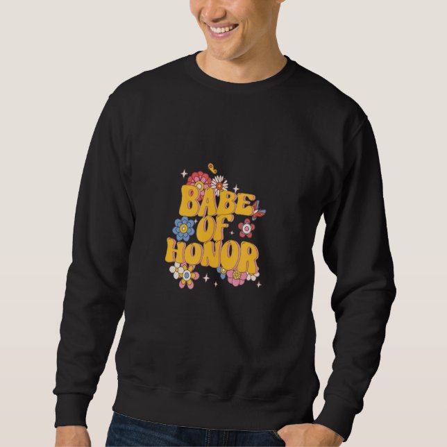 Sudadera Babe de Honor Fiesta de Despedida de Soltera Fiest (Anverso)