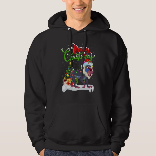 Sudadera Baboon   Xmas Decorations Santa Baboon Christmas (Anverso)
