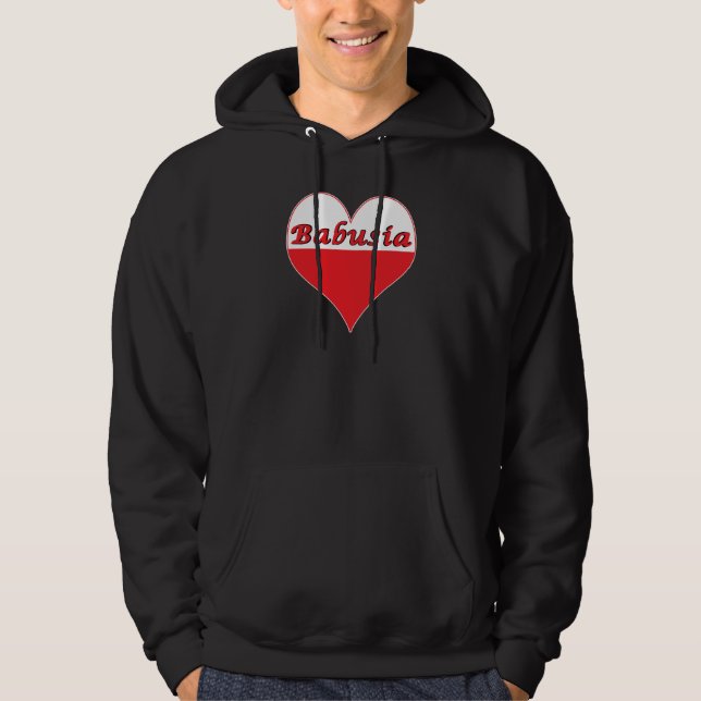 Sudadera Babusia Corazón polaco (Anverso)