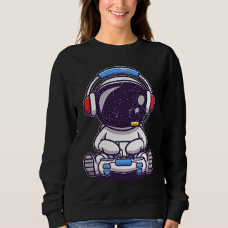 Sudadera Baby Astronaut Playing Video Games