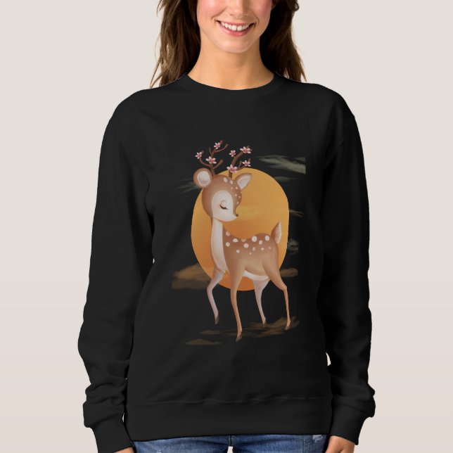 Sudadera Baby Deer Adorable Fawns For Youth and Adult (Anverso)