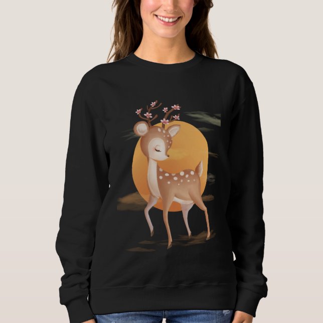 Sudadera Baby Deer Adorable Fawns For Youth and Adult (Anverso)