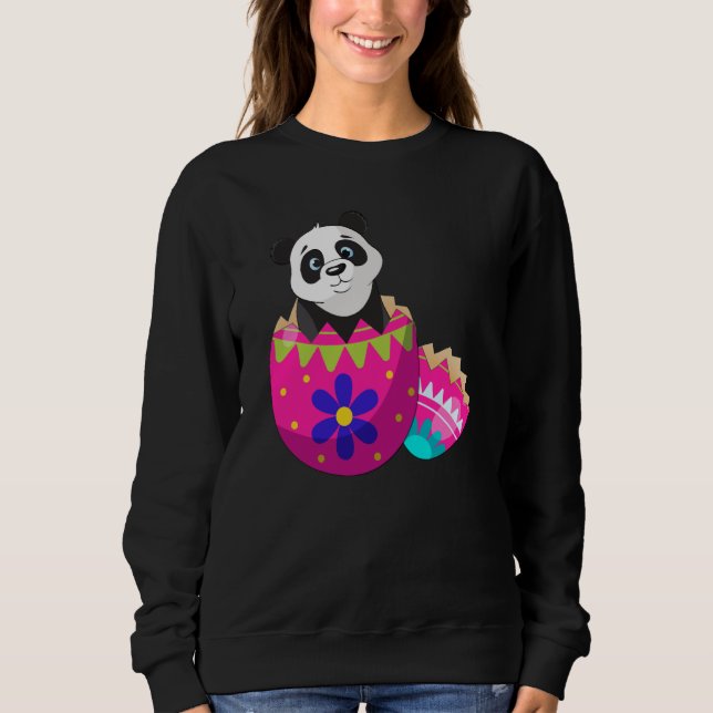 Sudadera Baby Panda Hatching From Easter Egg Easter Day (Anverso)
