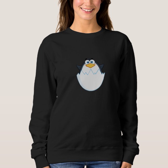 Sudadera Baby Penguin Hatching from Egg (Anverso)