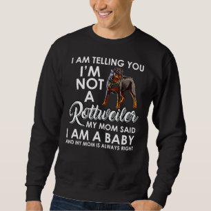 Sudadera Baby Rottweiler Mom Cute Para Los Amantes De Rottw