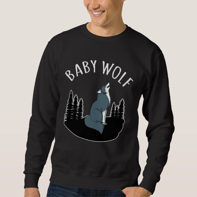 Sudadera Baby Wolf  Animal  Family Matching (Anverso)