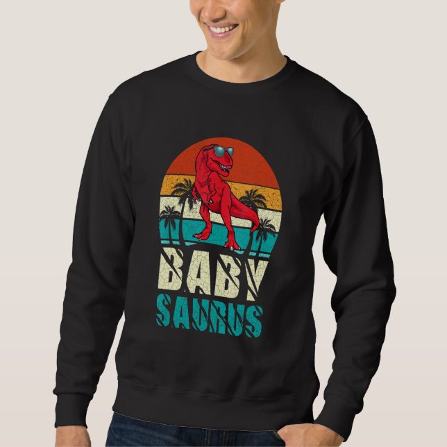 Sudadera Babysaurus T Rex Dinosaur Baby Saurus Fam (Anverso)