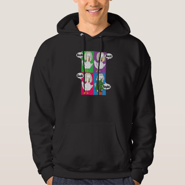 Sudadera Bach Bach Bach Haydn Chickens Music Composer Pun (Anverso)