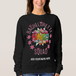 Sudadera BACHELORETTE BINGO SQUAD Personalizado Western Coq