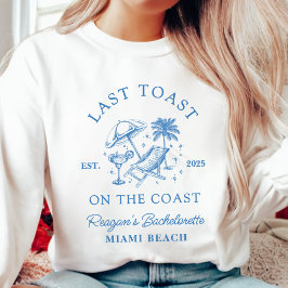 Sudadera Bachelorette Coastal Fiesta de cócteles Moderno Az