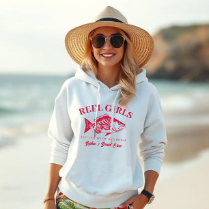 Sudadera Bachelorette-Fisherman Style Reel Chicas-Cherry Re