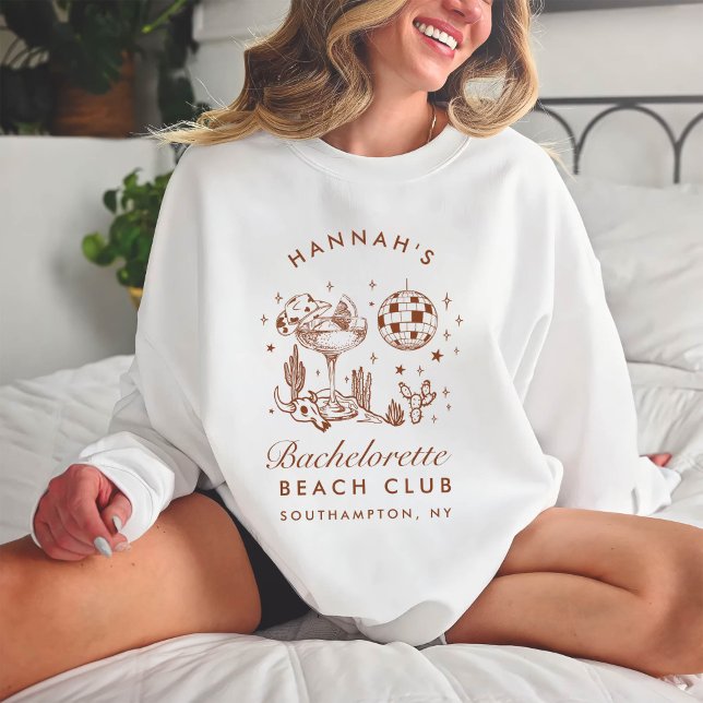 Sudadera Bachelorette Retro Minimalista Bridesmaid (Subido por el creador)