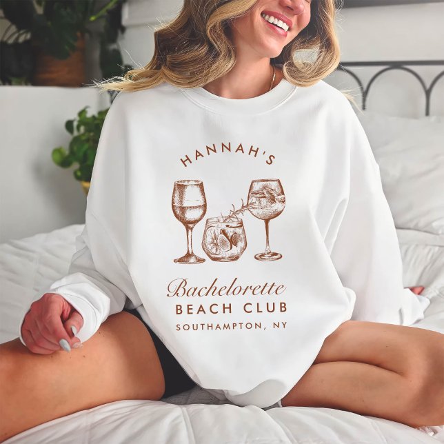 Sudadera Bachelorette Retro Minimalista de moda (Subido por el creador)