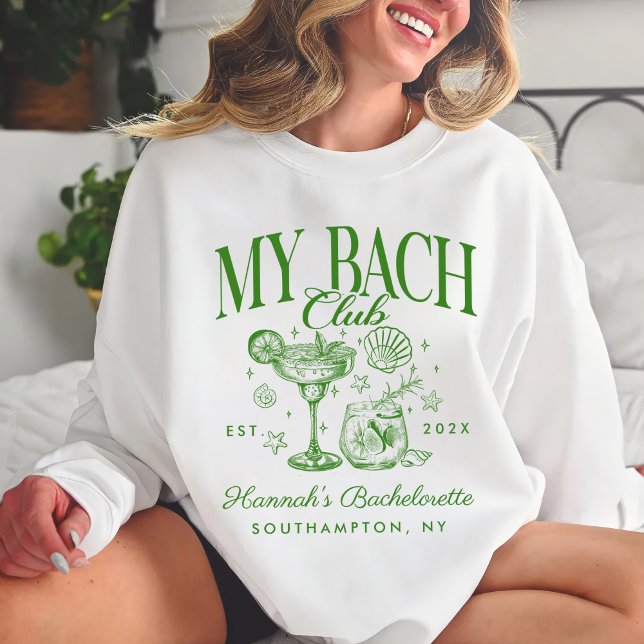 Sudadera Bachelorette Retro Modern Minimalist Bridesmaid (Subido por el creador)