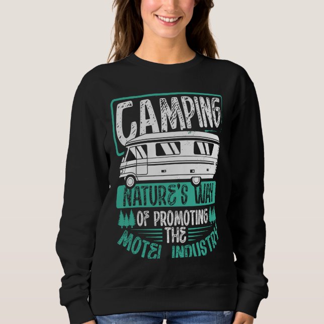 Sudadera Back Camping Nature S Way Of Promoting The Motel I (Anverso)