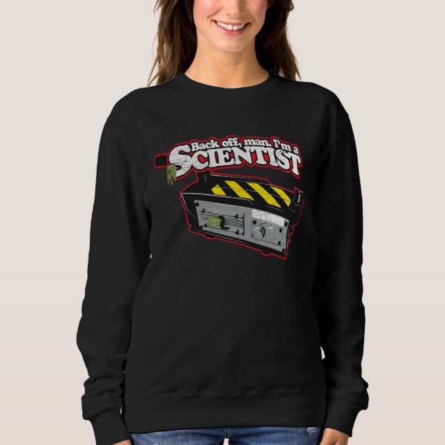 Sudadera Back off man I m a scientist Nerd Geek Graphic (Anverso)