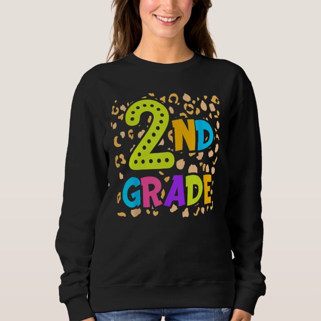 Sudadera Back To School 2nd Second Grade Teacher Student Ki (Anverso)