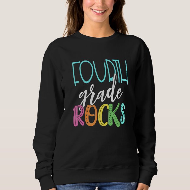 Sudadera Back To School 4th Grade Teacher Team Fourth Grade (Anverso)