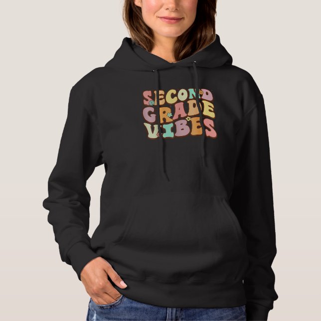 Sudadera Back To School Groovy Second Grade Vibes 2nd Grade (Anverso)