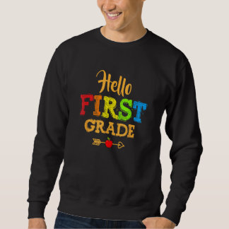 Sudadera Back To School Hello First Grade Team 1st Grade Te