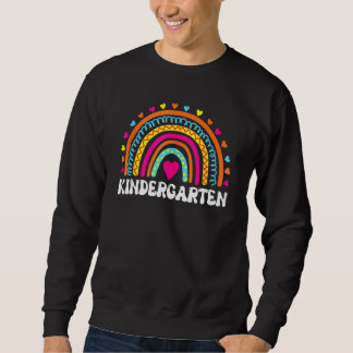 Sudadera Back To School Kindergarten Squad Rainbow Teacher 