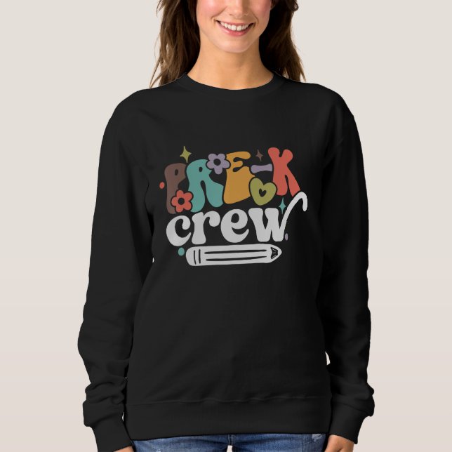Sudadera Back to School Pre K Pre Kindergarten Crew (Anverso)