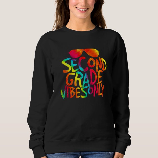 Sudadera Back To School Second Grade Vibes Only Cool (Anverso)