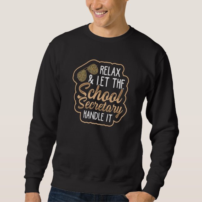 Sudadera Back to school secretary for a Secretary of School (Anverso)