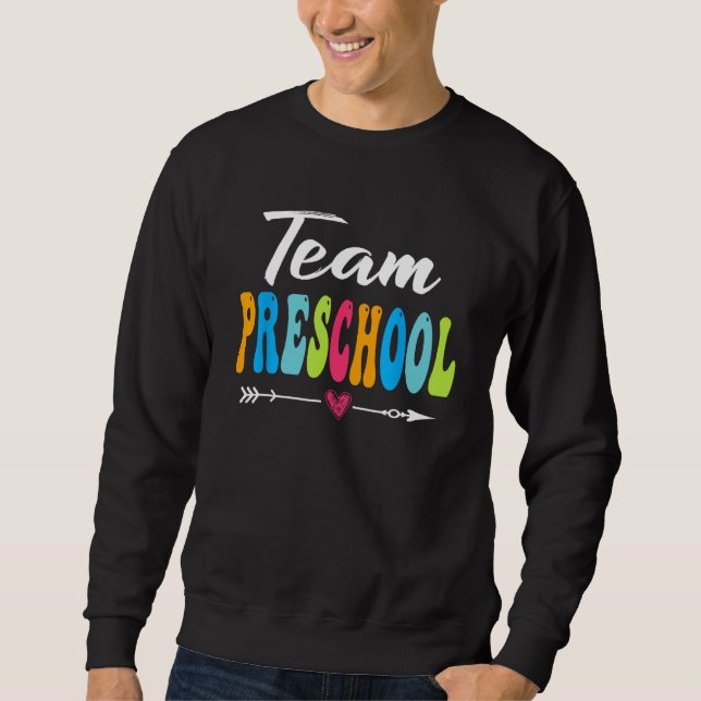 Sudadera Back To School Students Teacher Team Preschool (Anverso)