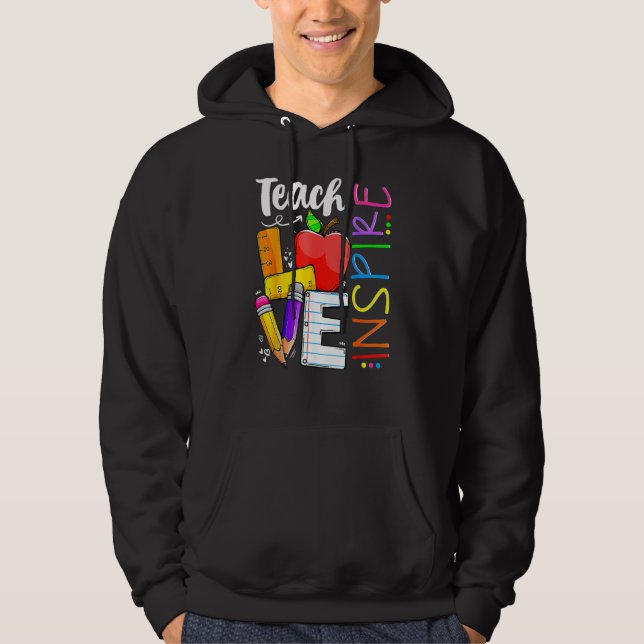 Sudadera Back To School Teach Knowledge And Fun Teacher Flo (Anverso)