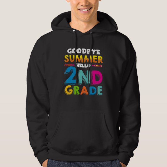 Sudadera Back to School Tschüss Sommer Hello 2nd Class Sayi (Anverso)