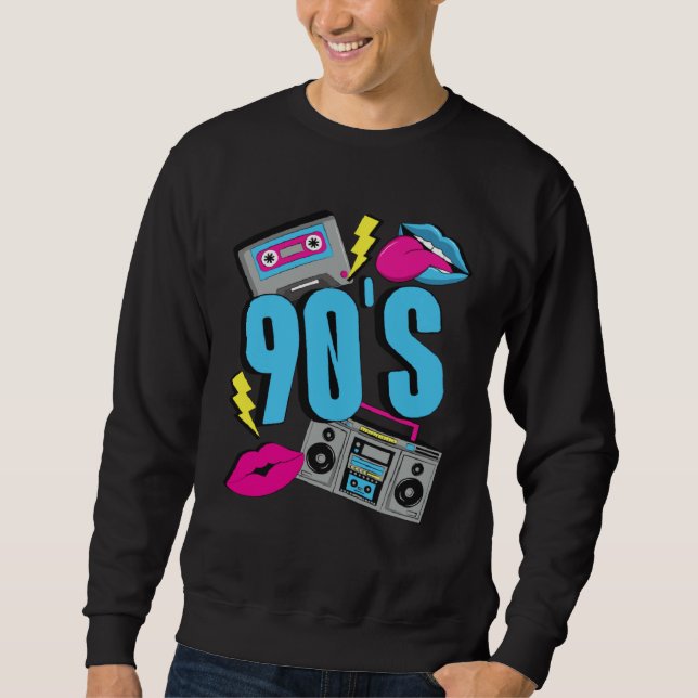 Sudadera Back To The 90s Outfit Retro Party 90s Costume The (Anverso)