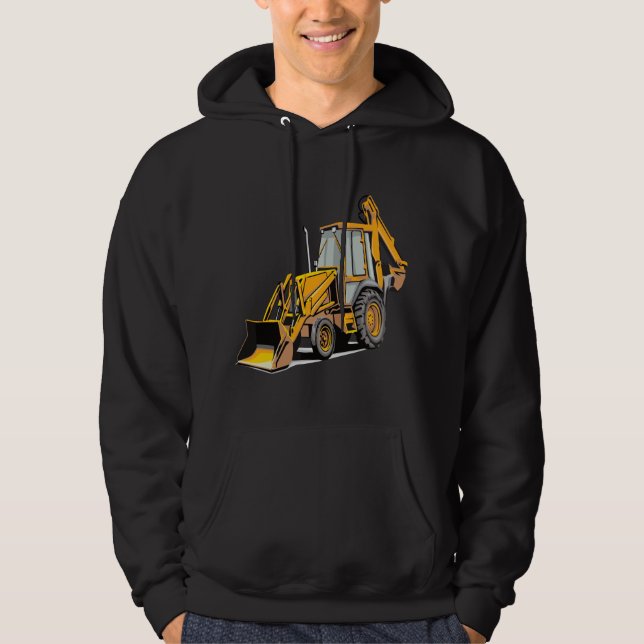Sudadera Backhoe Excavator Construction Operator Heavy Equi (Anverso)