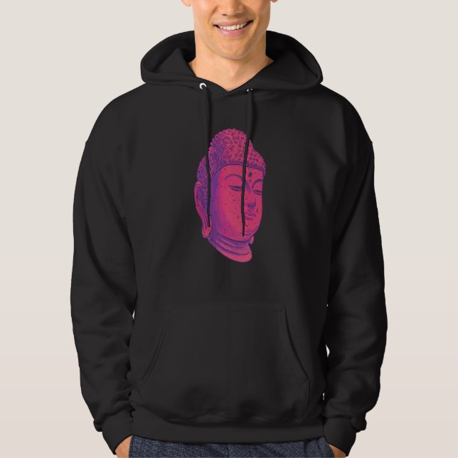 Sudadera Backprint Buddha head holiness and chakra (Anverso)