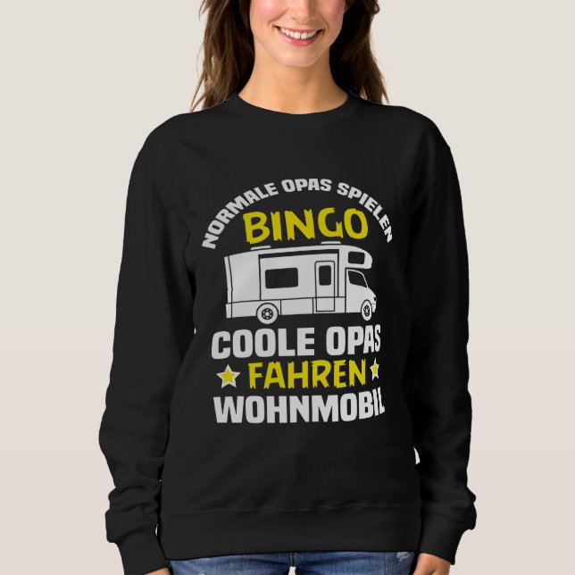 Sudadera Backprint grandpas play bingo cool grandpas drivin (Anverso)