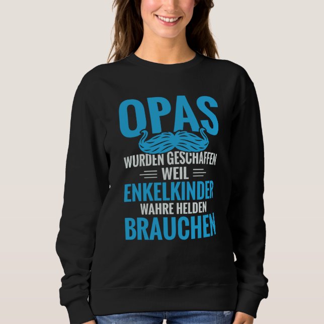 Sudadera Backprint Grandpas were created because grandchild (Anverso)