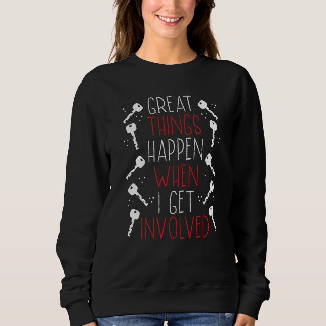 Sudadera Backprint Great Things Happen When I Get Involved  (Anverso)