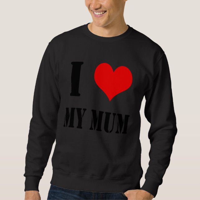 Sudadera Backprint I Love my Mum (Anverso)