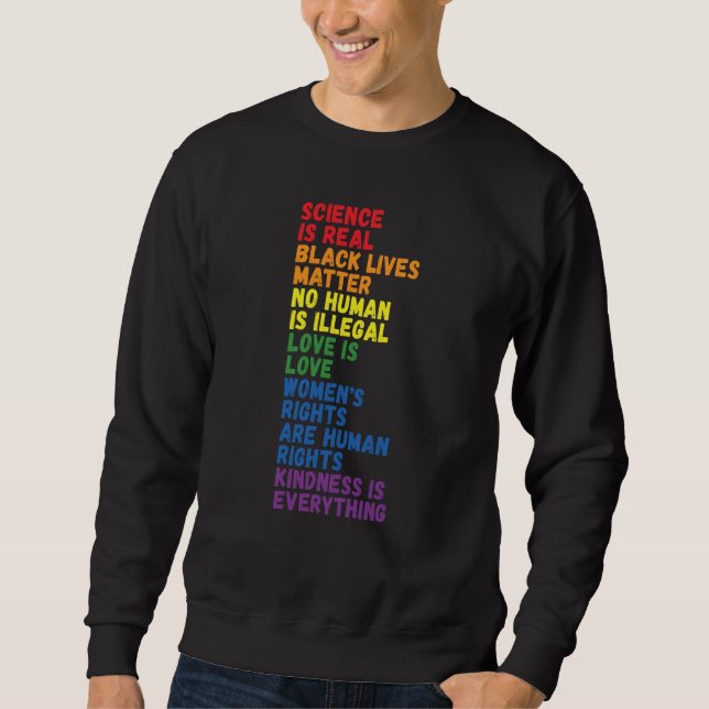 Sudadera Backprint Kindness is everything LGBTQ+ Pride  3 (Anverso)
