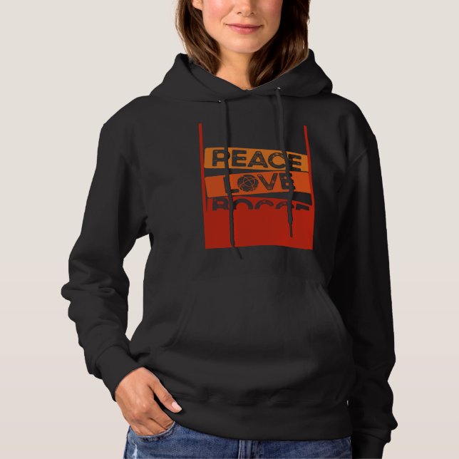 Sudadera Backprint Peace Love Bocce Bocce Ball (Anverso)