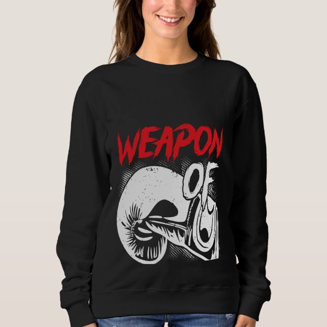 Sudadera Backprint Weapon Of Stress Reduction Boxing (Anverso)