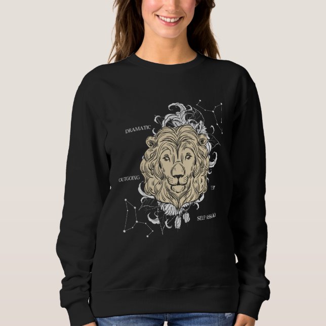 Sudadera Backprint Zodiac Sign Leo (Anverso)