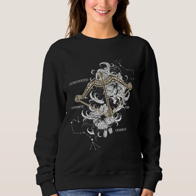 Sudadera Backprint Zodiac Sign Sagittarius (Anverso)