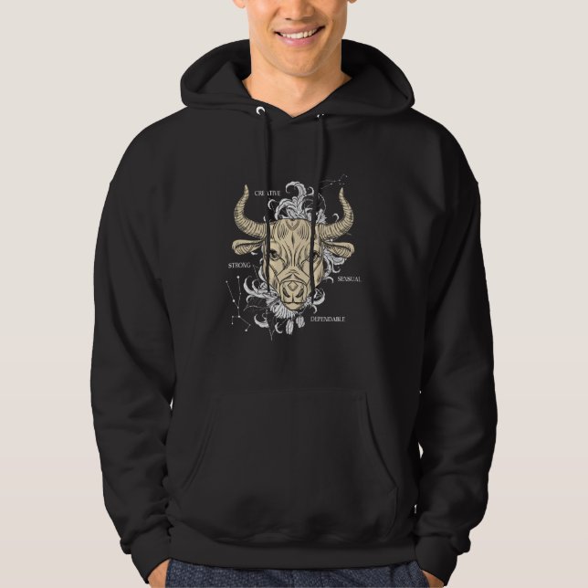 Sudadera Backprint Zodiac Sign Taurus (Anverso)