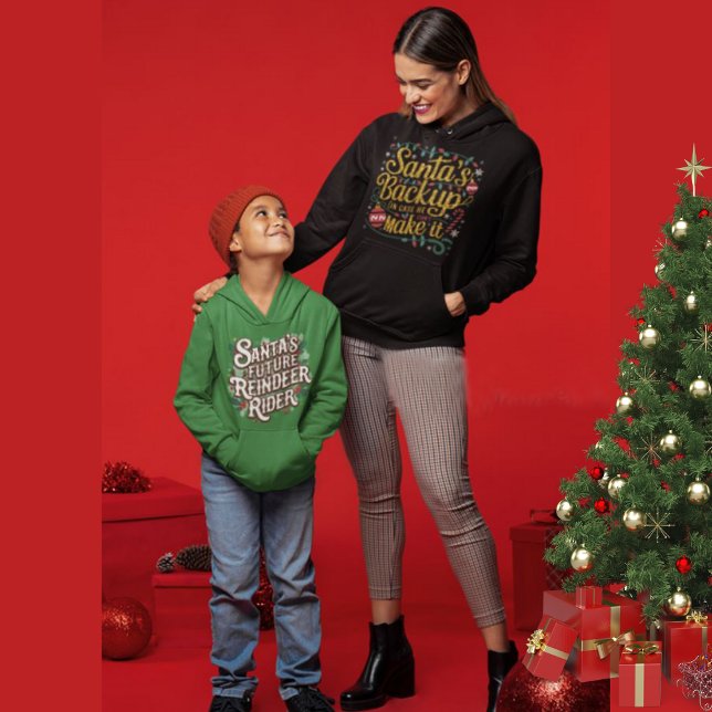 Sudadera Backup de Santa | Funny Family Navidades Tees (Subido por el creador)